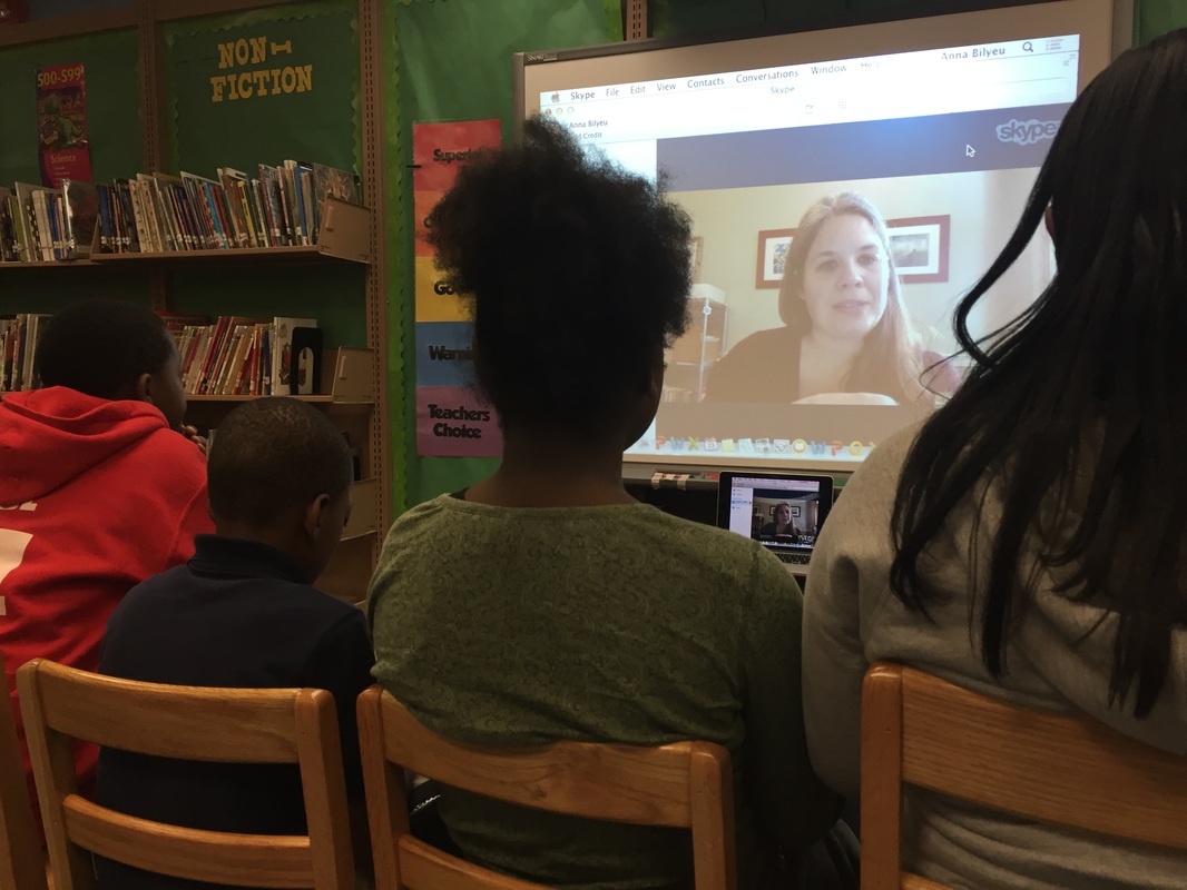  students skyping